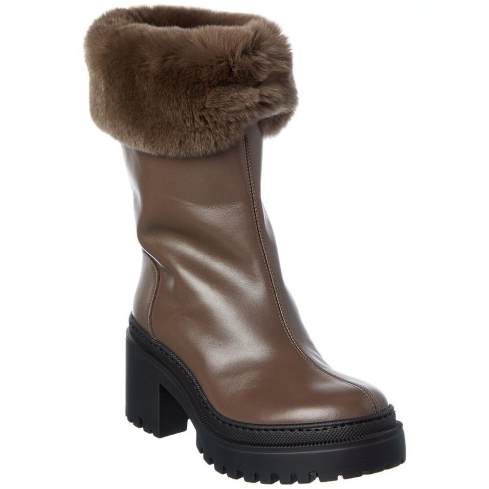 Giuseppe Zanotti Martini 50 Leather Boot, Brown